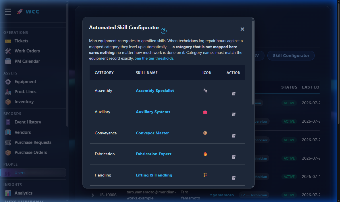 Skills Configurator